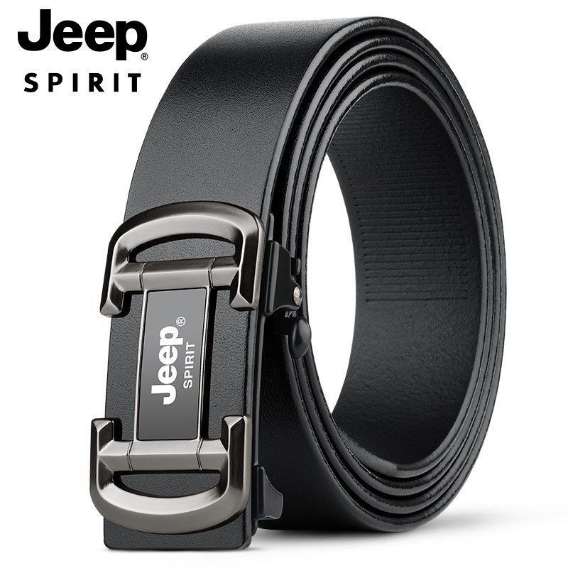JEEP SPIRIT 남성 최고급 소가죽 자동 버클 벨트