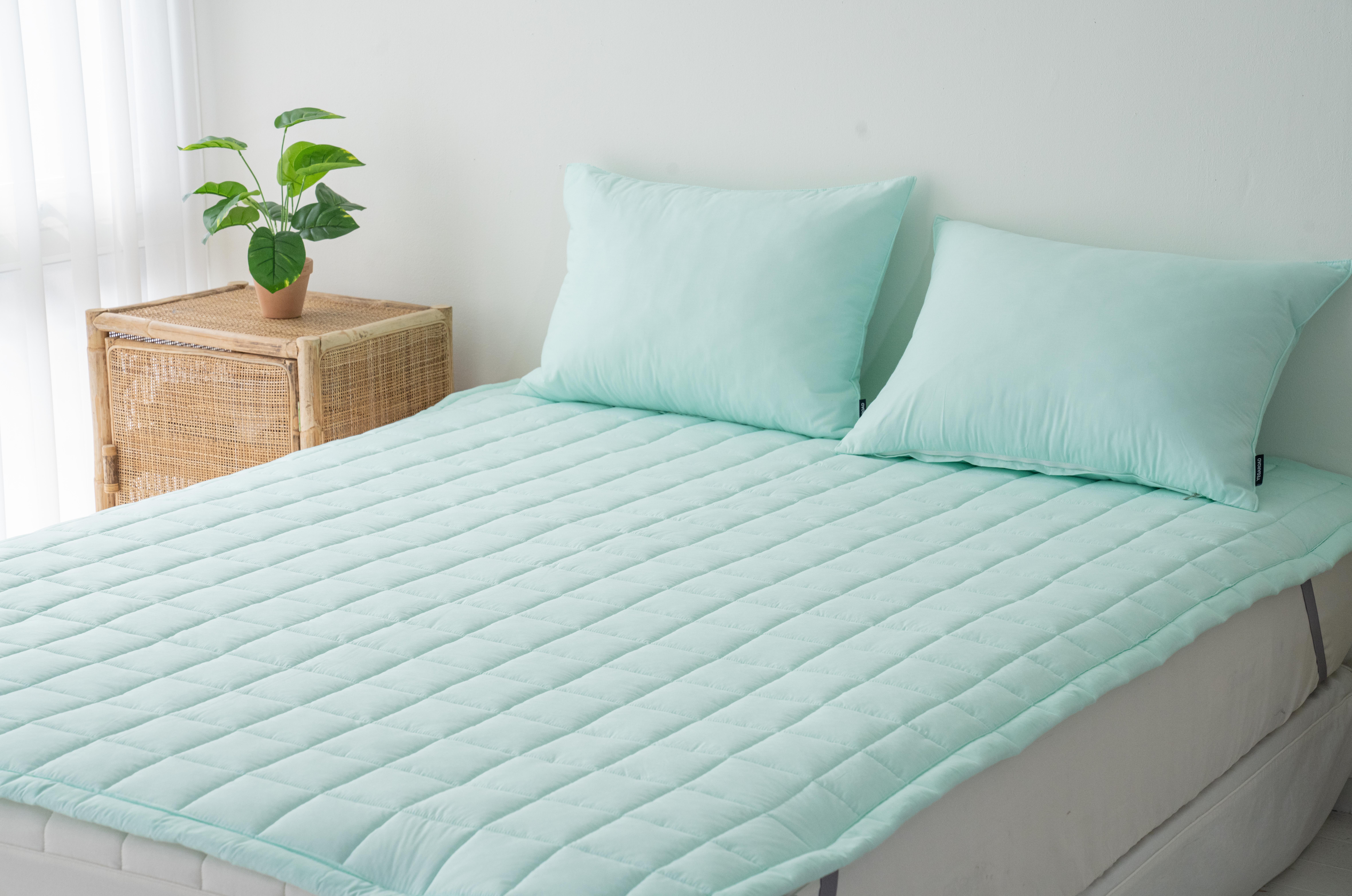 고밀도 60수 순면패드 고정밴드 알러지케어 밴드형 순면 침대패드 SS