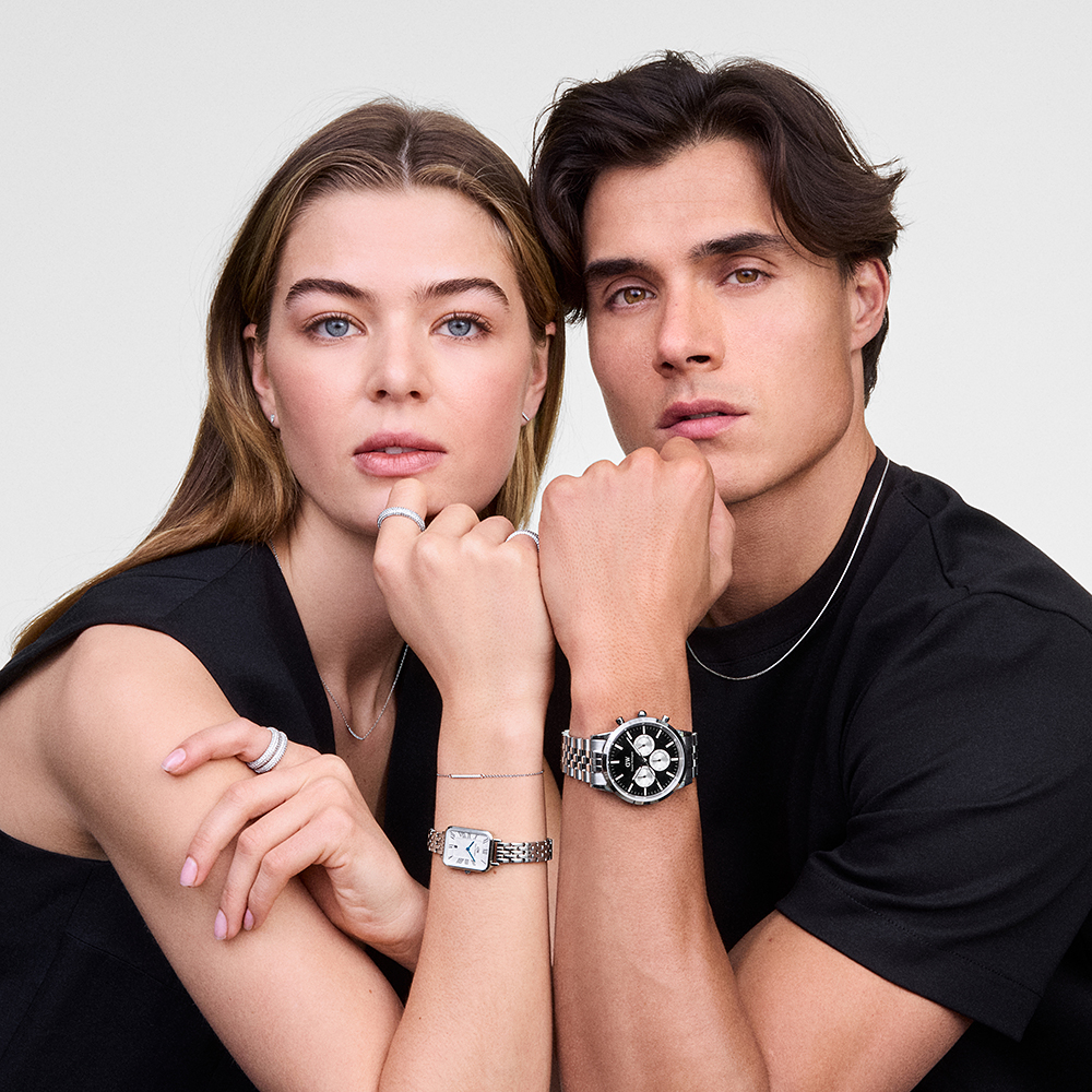 다니엘 웰링턴 ICONIC CHRONOGRAPH LINK 판다 크로노그래프 남성 손목시계 - 상세 이미지 3