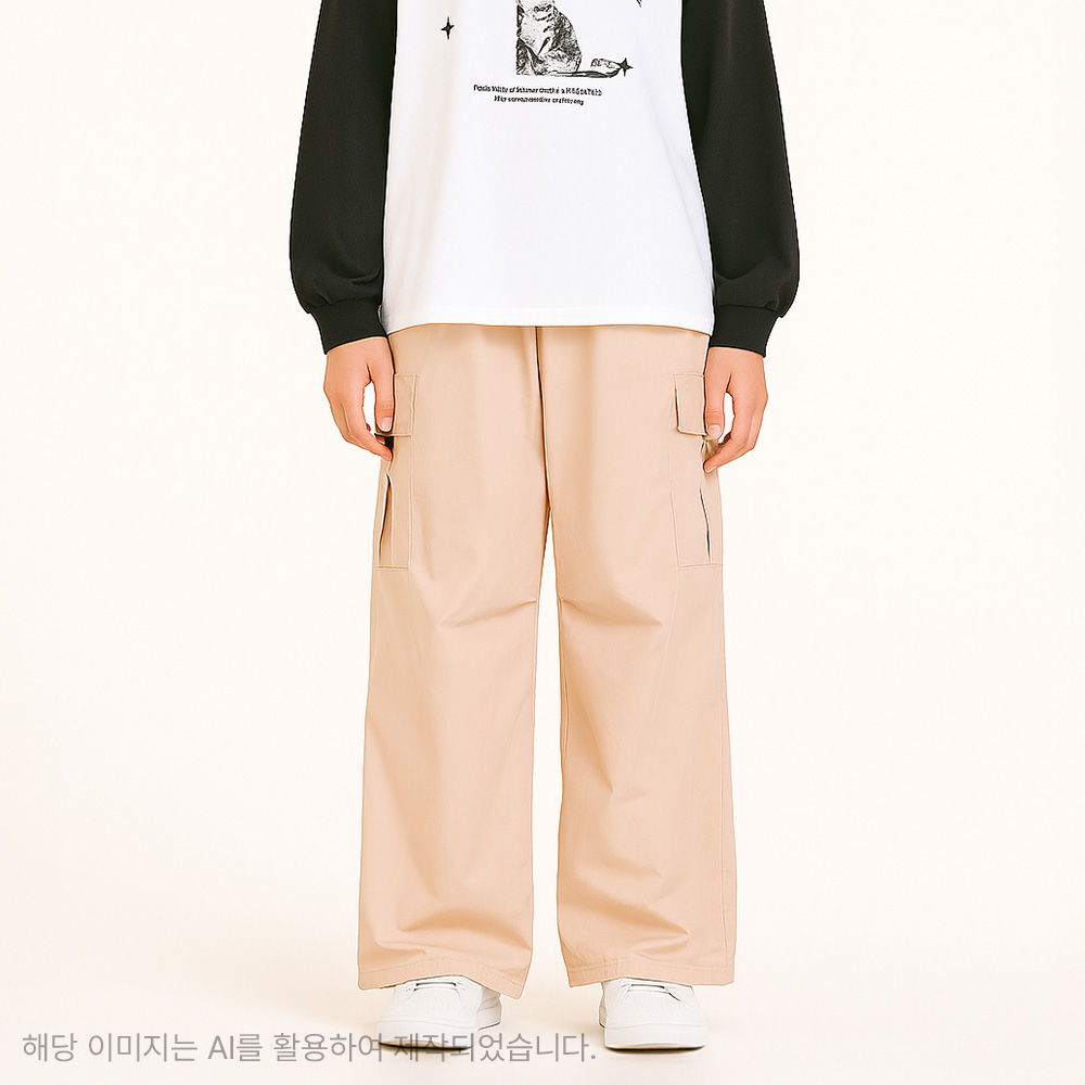 더데이걸 볼륨 포켓 카고 팬츠 TGTA25304 - 상품 이미지