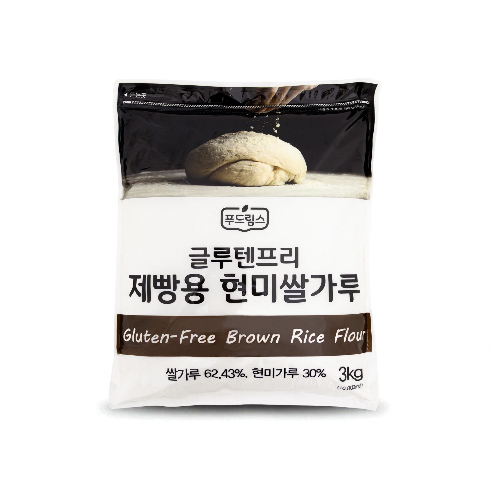 [글루텐프리] Glutenfree 푸드림스 제빵용현미쌀가루, 밀가루대체 3kg, 1개 - 상품 이미지