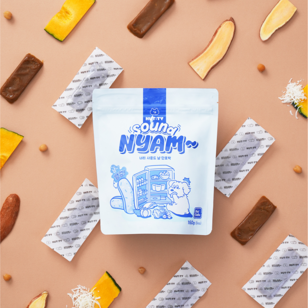 너티 강아지 보양식 수제간식 닭가슴살 양갱 노견간식 세트 160+80g 이미지 4