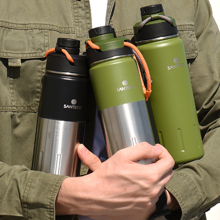 [산테코] 케이투(K2) 보온보냉병 500ml (모스그린) - 상세 이미지 4
