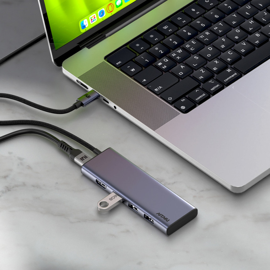 USB C타입 6in1 4K 60hz Gen2 10Gbps 멀티 허브 MH320 사진 5