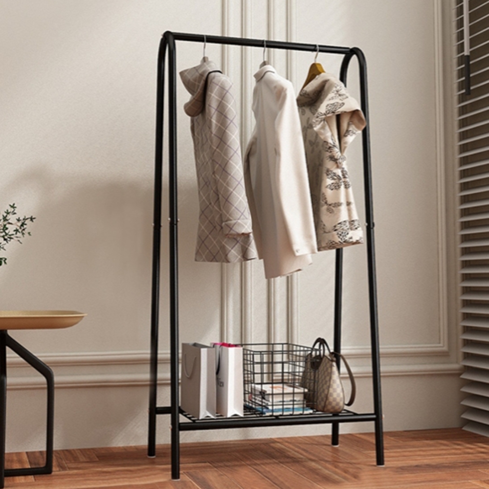 튼튼한 선반행거 철제 옷행거 원룸 자취방 스탠딩옷걸이