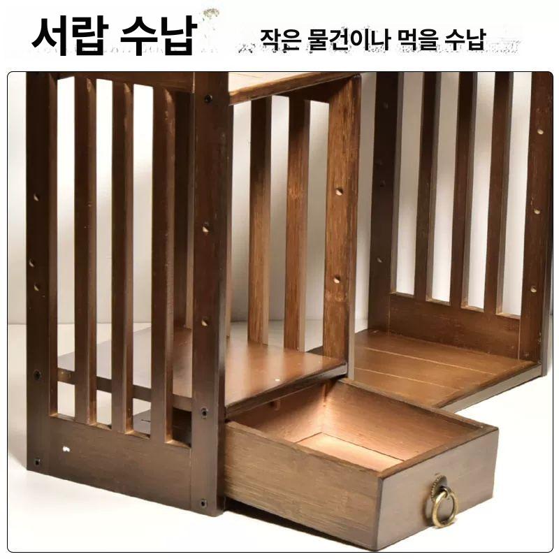붓거치대 서예용품 정리대 선반 서예 브러시 수납장 꽂이 중식 문방 수납 펜걸이 1개 단추 - 상세 이미지 5