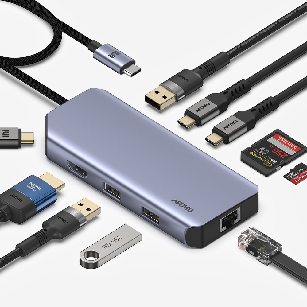 USB C타입 10in1 4K 60hz Gen2 10Gbps 멀티 허브 MH420