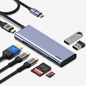 USB C타입 8in1 4K 60hz Gen2 10Gbps 멀티 허브 M... 개봉기 | 실사용 후기 - 상품 이미지 1