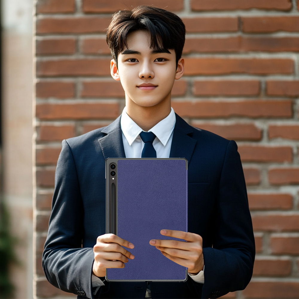 갤럭시탭 S9 FE 플러스 케이스 스마트 북커버 심플 네이비, 탭 S9 FE+/S9+ - 상세 이미지 5