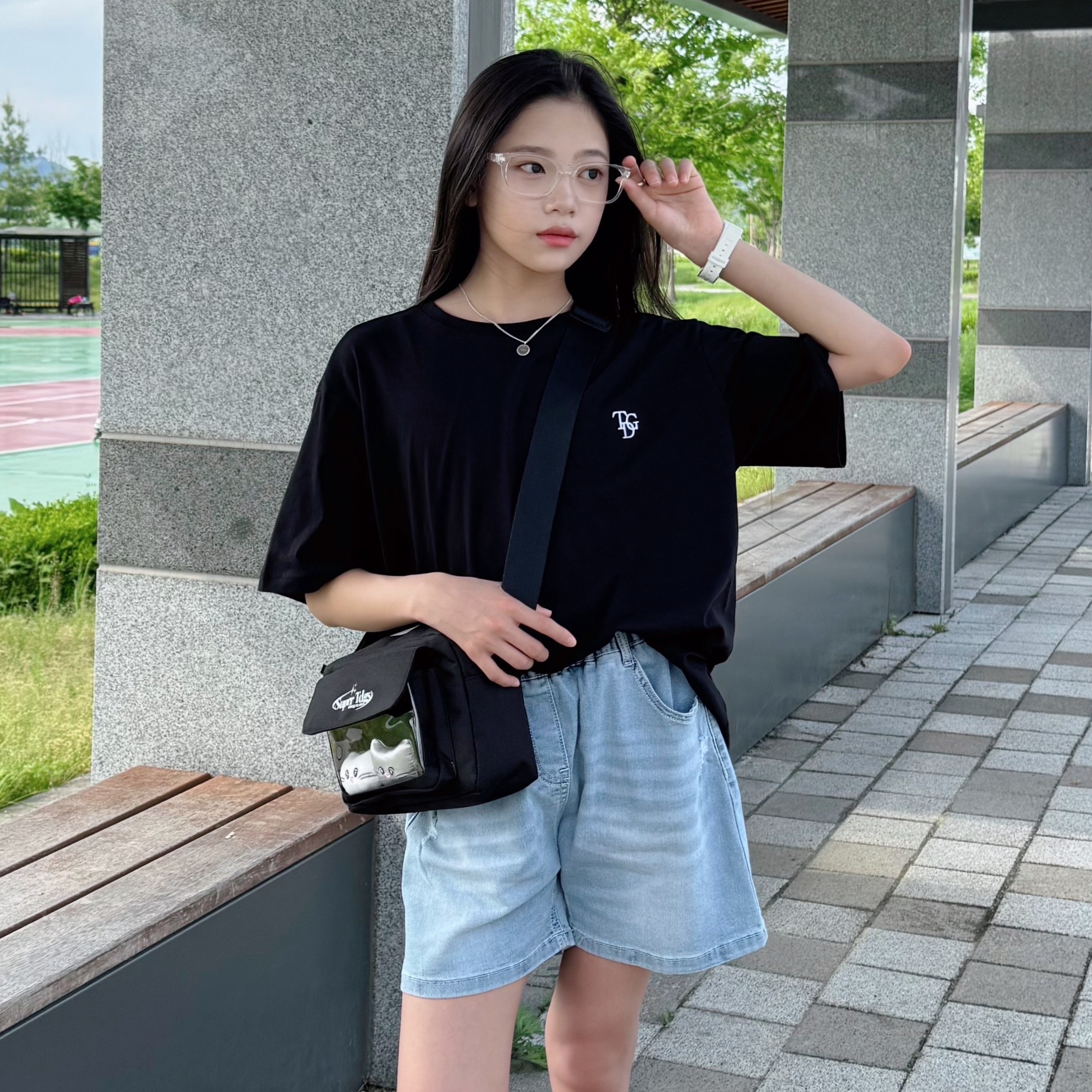 더데이걸 썸머 워싱 스판 데님 TGTH25302 - 상세 이미지 3