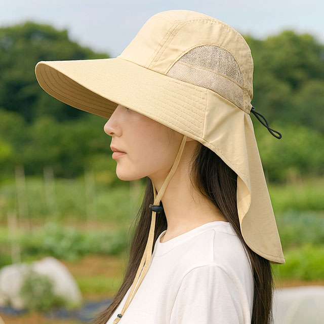 햇빛가리개모자 농사모자 자외선 차단 여성 여름 밭일 햇볕 물놀이 베이직 성인플랩캡