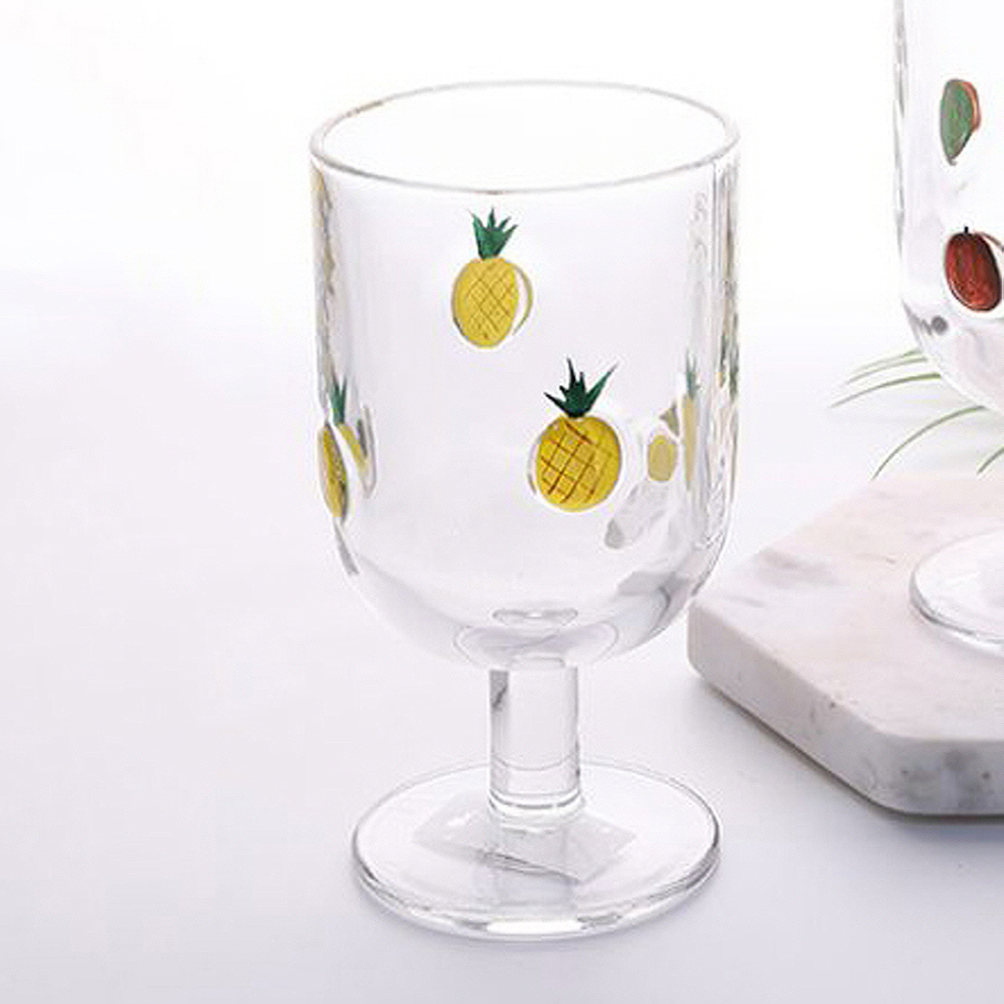 키치 고블렛 플랫화이트 아인슈페너 아이스아메리카노 냉커피 홈카페 유리잔 360ml