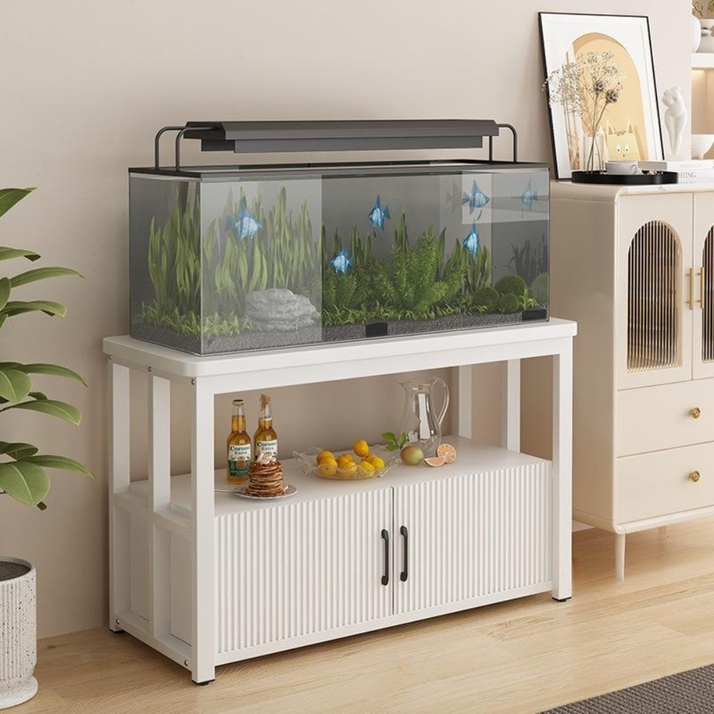 어항 받침대 다층 수납 캐비닛 세트 어항받침대 화이트+화이트 어항제외 50x30x60cm 길이x너비x높이