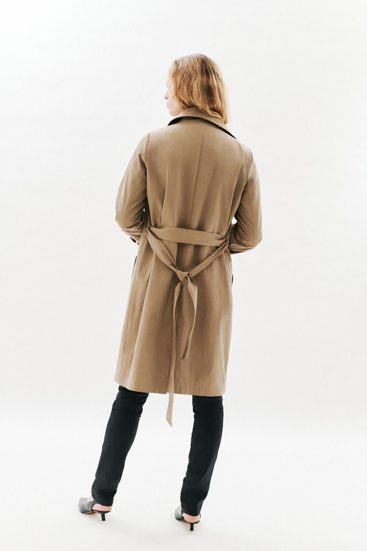 카롤 발수 클래식 롱 트렌치코트 6432647 BEIGE - 상세 이미지 4