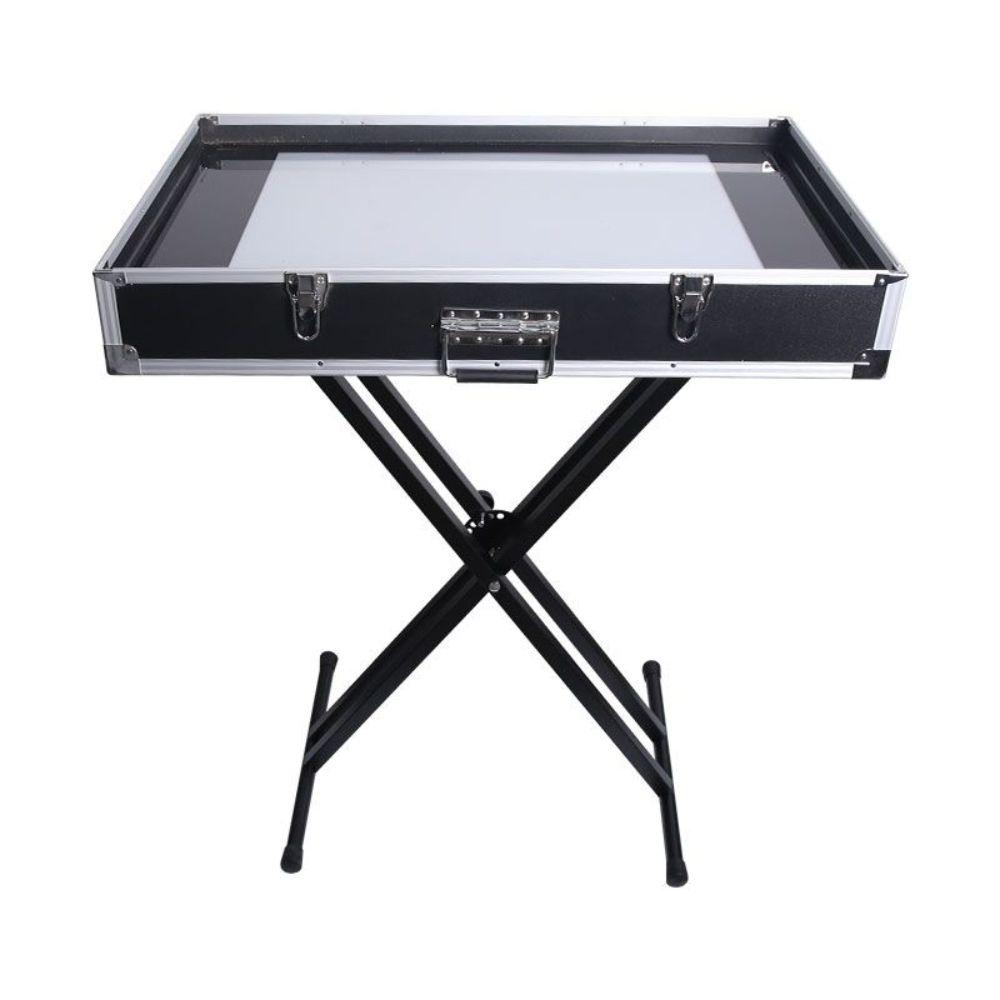 샌드아트 LED 스크린 박스 라이트 상자 탁상형 거치대 화이트+7색 조명+받침대 - 상품 이미지