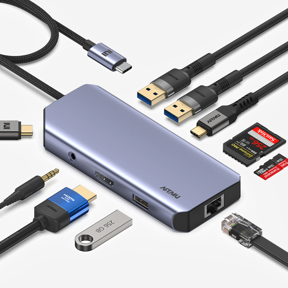 USB C타입 10in1 4K 60hz Gen2 10Gbps 멀티 허브 MH410