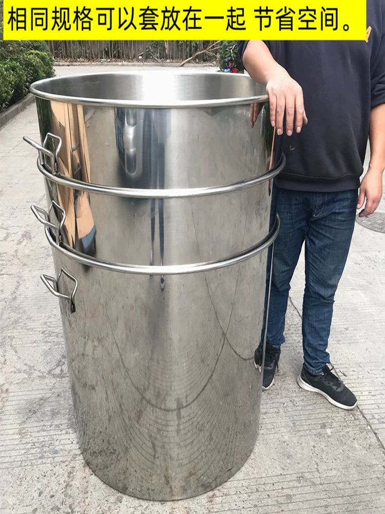 스텐 드럼통 양동이 말통 30L 오일 200L 담금주 드럼 업소용 30L 스트레이트 하이 35 35 - 상세 이미지 2