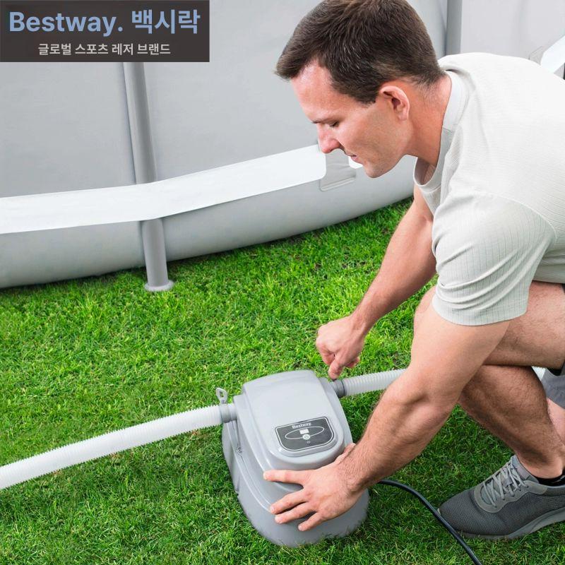 대형 수영장 히터 야외 필터 급탕기 펜션 히팅바 보일러 히터 - 상세 이미지 2