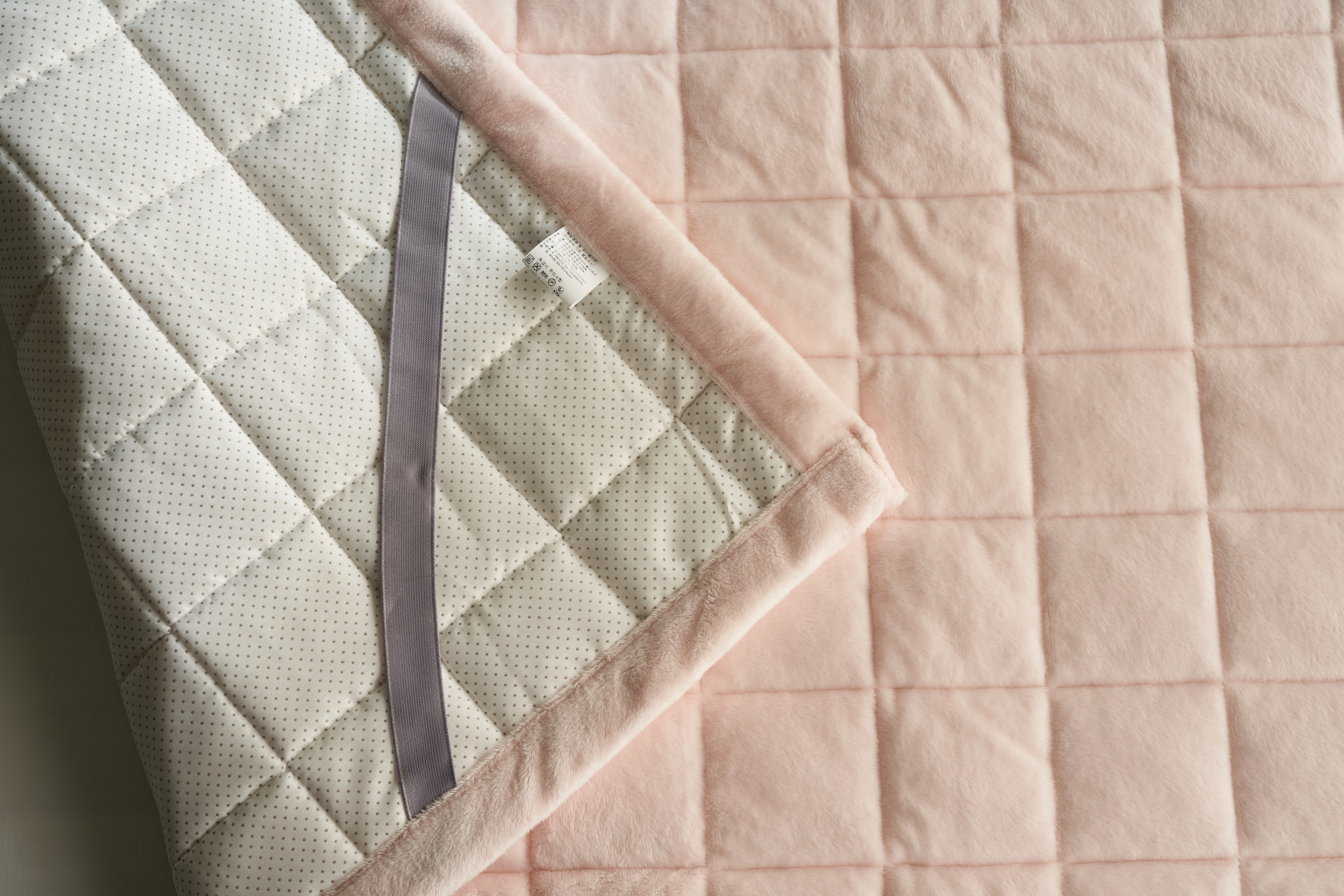 극세사패드 라셀 5mm 고정밴드 누빔 매트리스 두꺼운 겨울 침대 패드 SS