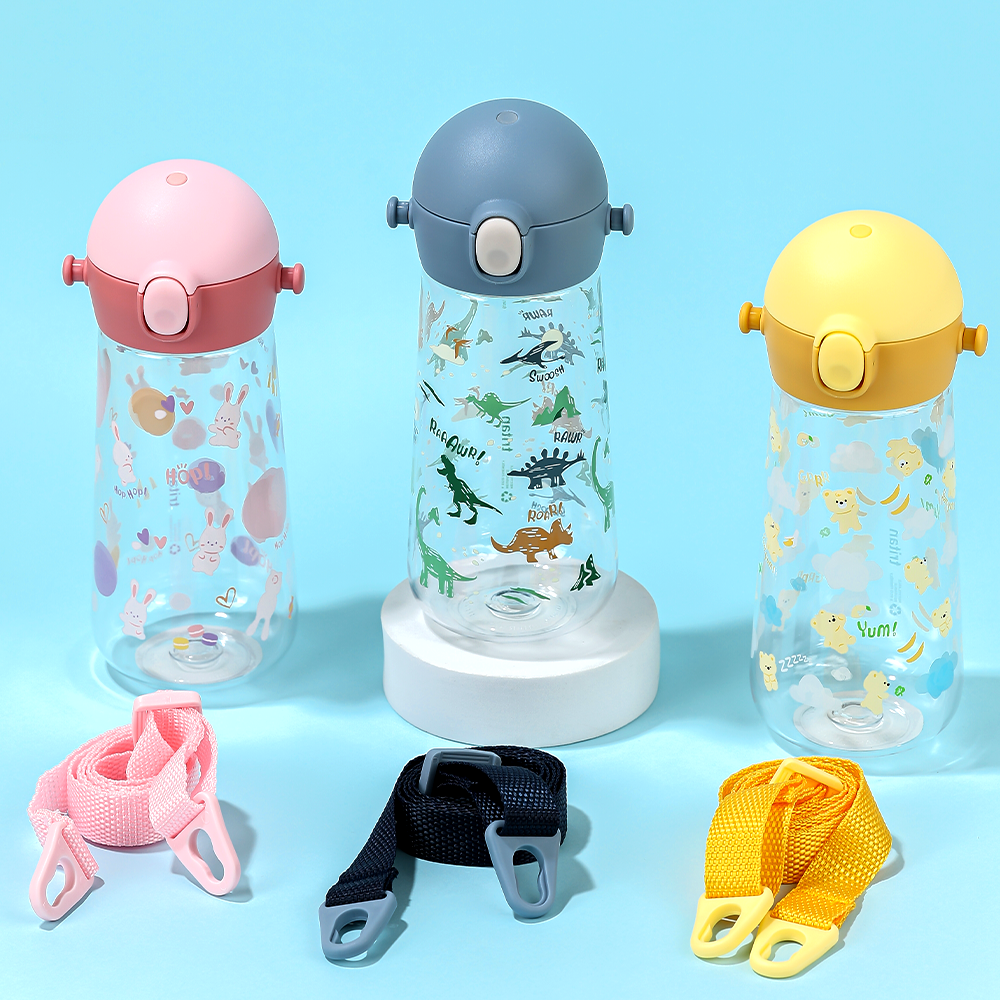 릴팡 더보틀 몰리 트라이탄 어린이집 유아물병 470ml, 옐로베어 - 상세 이미지 3