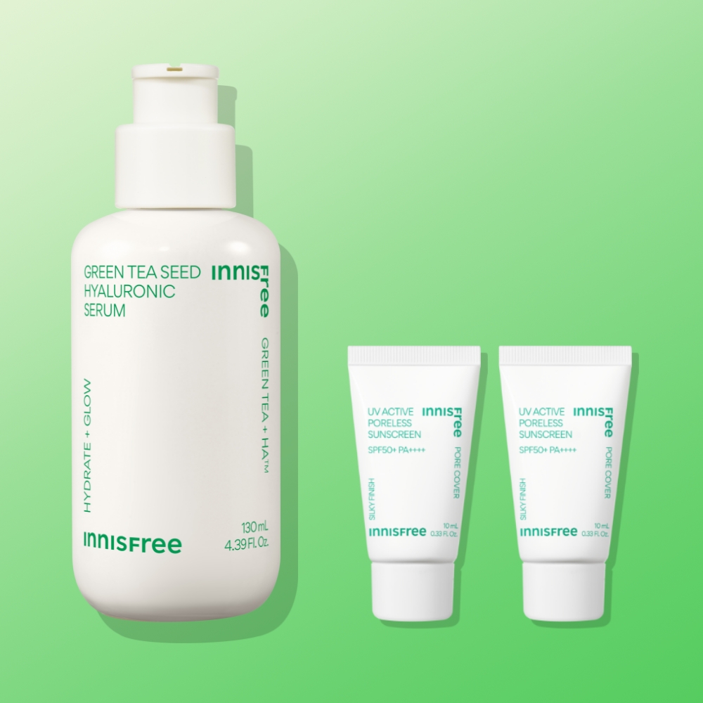 이니스프리 그린티 씨드 히알루론산 수분세럼 / 진정 보습 속건조 화잘먹 130ml, 1개 - 메인 이미지