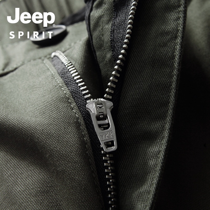 JEEP SPIRIT 남자 가을 카고조거팬츠 포켓 면 카고바지 - 상세 이미지 2
