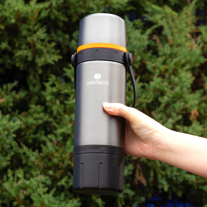 [산테코] 카페 보온보냉병 650ml (스틸) 이미지 6