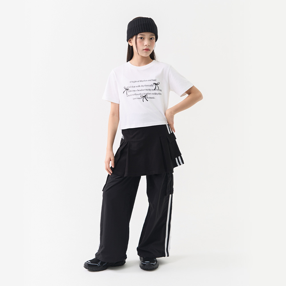더데이걸 크롭 그래픽 반팔 티셔츠 TGRP25301 - 상세 이미지 2