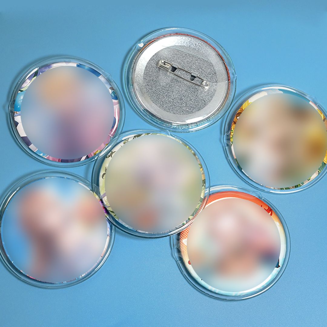 투명 캔뱃지 커버 원형 굿즈 보호 보관함 대바늘 케이블 보관 정리 60mm 10개 - 상세 이미지 5