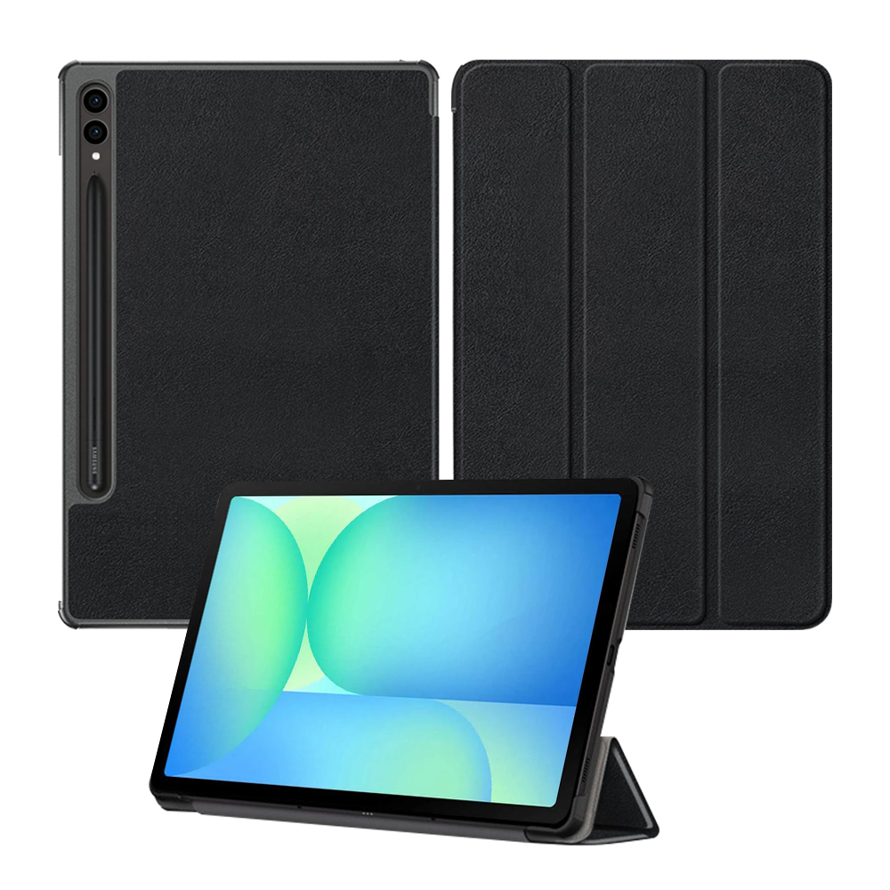 갤럭시탭 S9 FE 플러스 케이스 스마트 북커버 심플 블랙, 탭 S9 FE+/S9+ - 상품 이미지