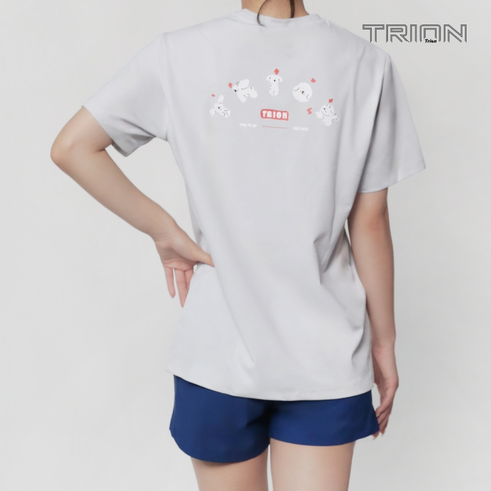트라이온 퍼피 2컬러 라운드 반팔 티셔츠 코튼세이버 배드민턴 피클볼 스포츠웨어 - 상세 이미지 2
