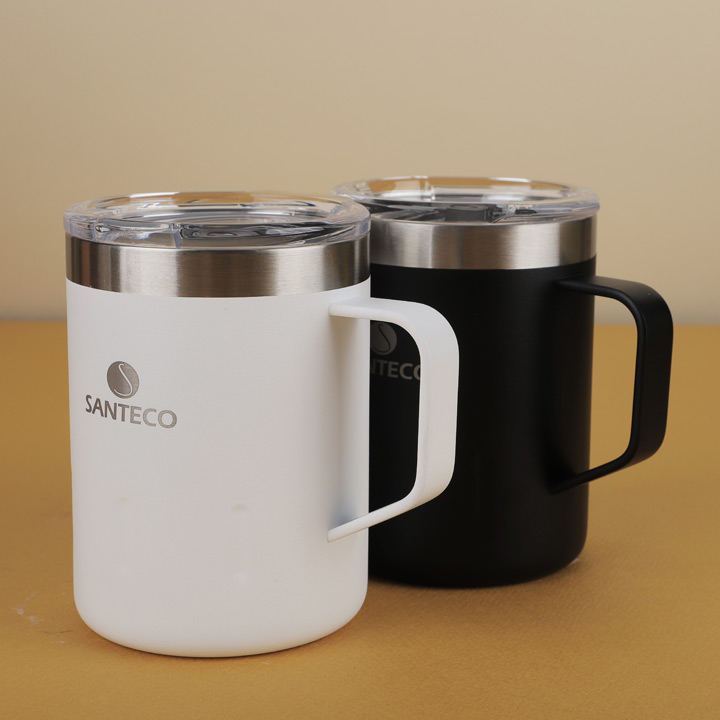 [산테코] 케미2 보온보냉컵 350ml (밀크화이트) - 상세 이미지 4
