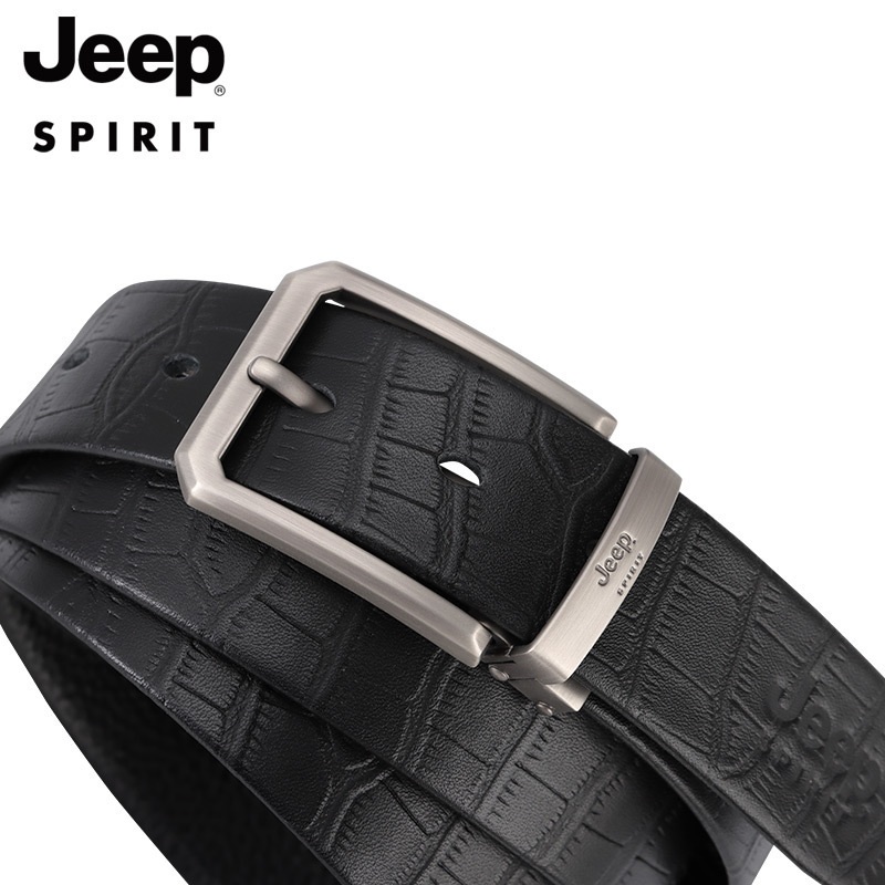 JEEP SPIRIT 남성벨트 천연가죽 캐주얼 버클 벨트 T0436 - 상세 이미지 3