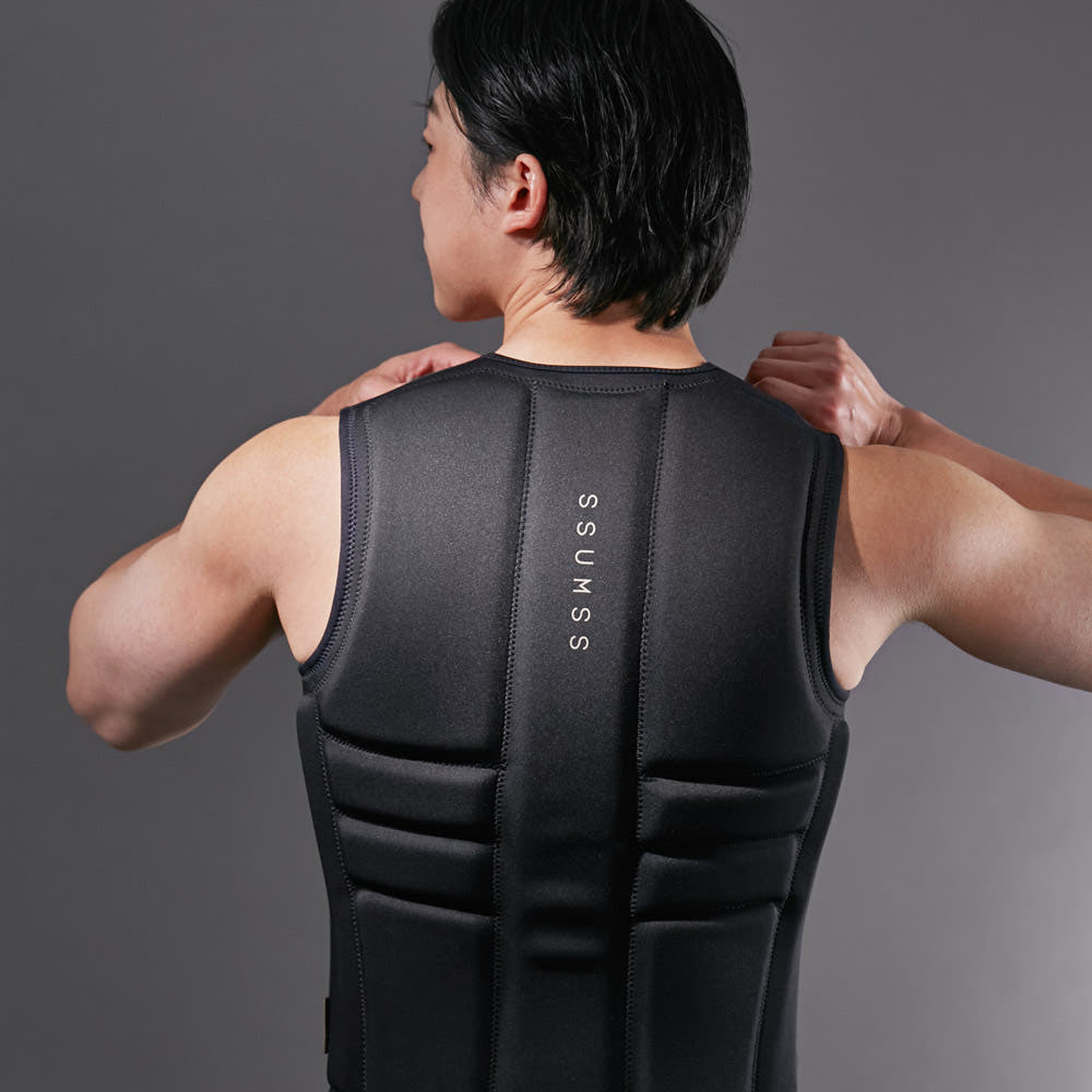 썸쓰 구명조끼 성인 남자 여자 경량 라이프자켓 슬림핏 웨이크베스트 PRO 블랙, 120kg - 상세 이미지 4