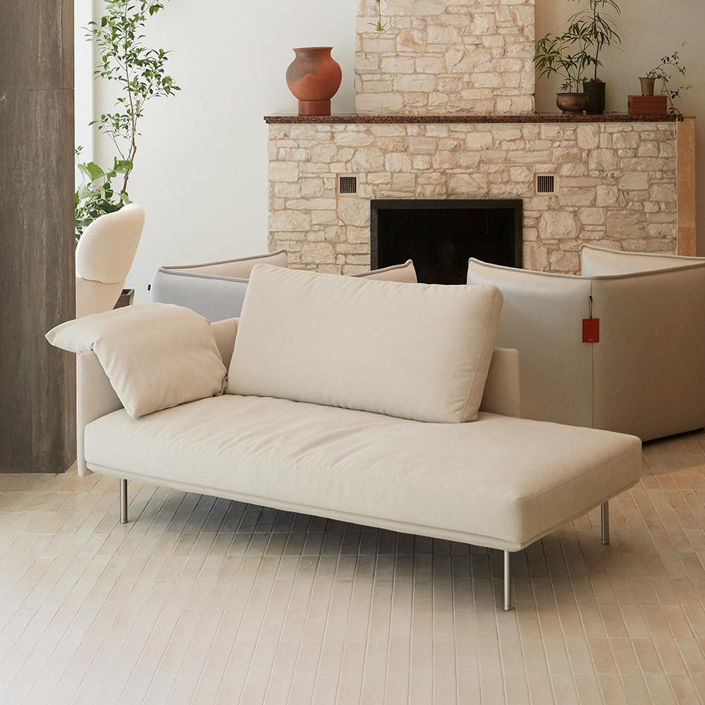 알로소 바드 2인소파 패브릭소파 (데이베드, 노르딕패브릭)