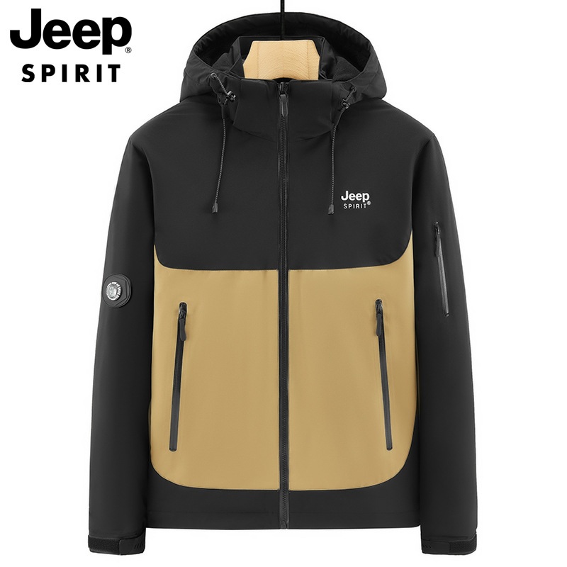 JEEP SPIRIT가을 겨울 남성 기능성 바람막이 플리스 재킷 방풍 방한 후드자켓 - 상세 이미지 3