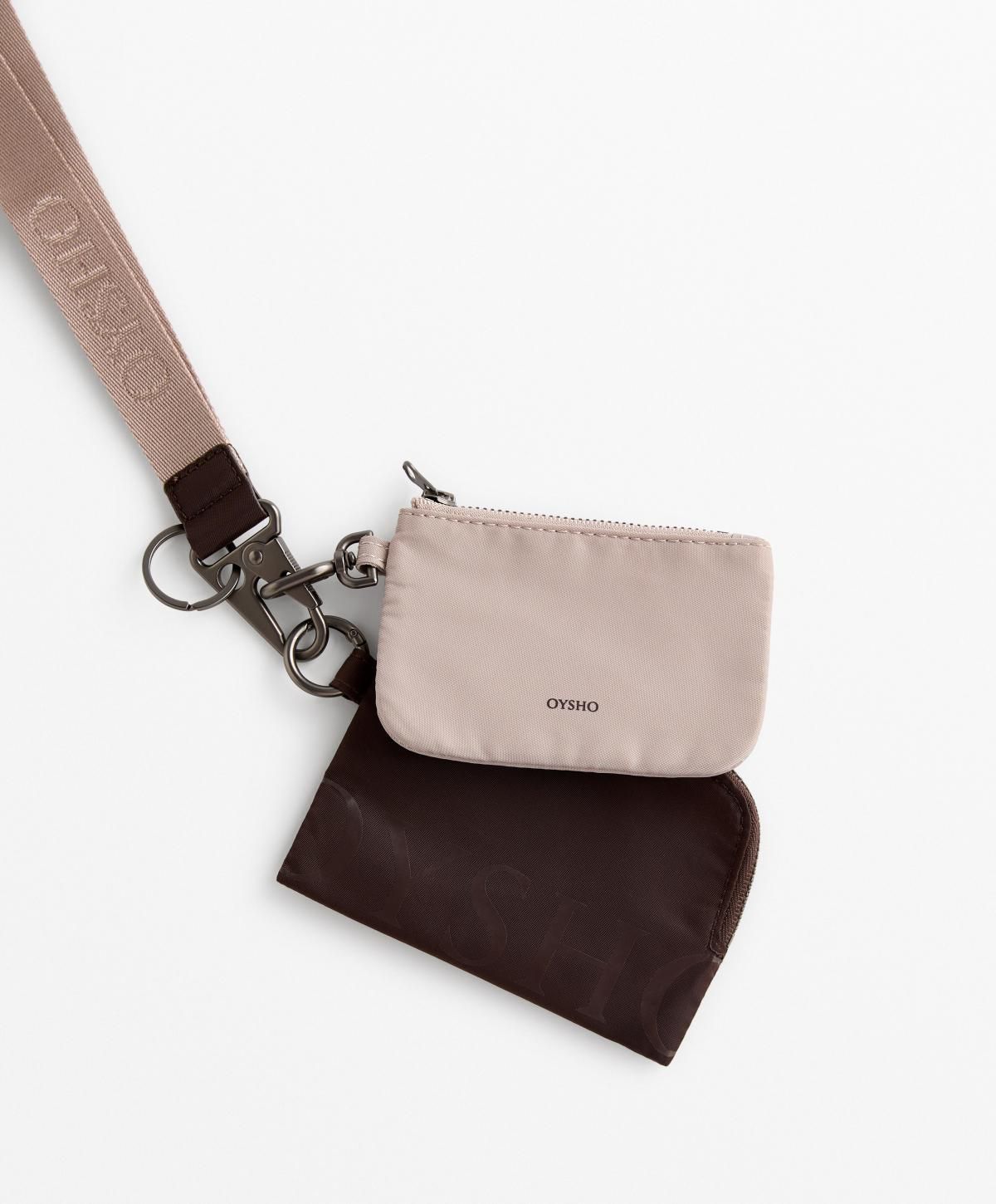 오이쇼 멀티 파우치 더블 파우치 로고 손목 지갑 3450/420 BROWN 이미지 6
