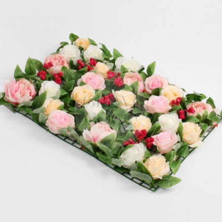 그코 플라워월 조화 꽃벽 FL09 60x40cm 꽃인테리어