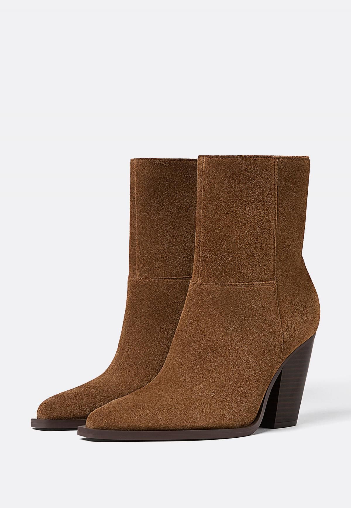 스트라디바리우스 웨스턴 레더 카우보이 앵클부츠 9902/670 BROWN - 상세 이미지 2