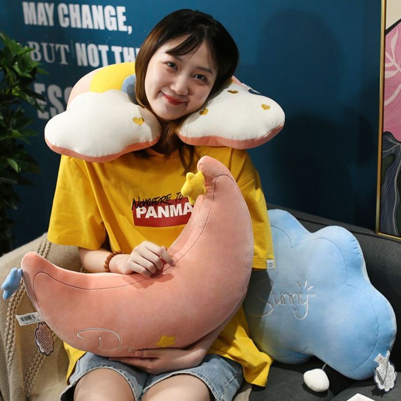 북유럽 베개 쿠션 귀여운 인테리어 장식 소품 구름 모양 - 상세 이미지 3