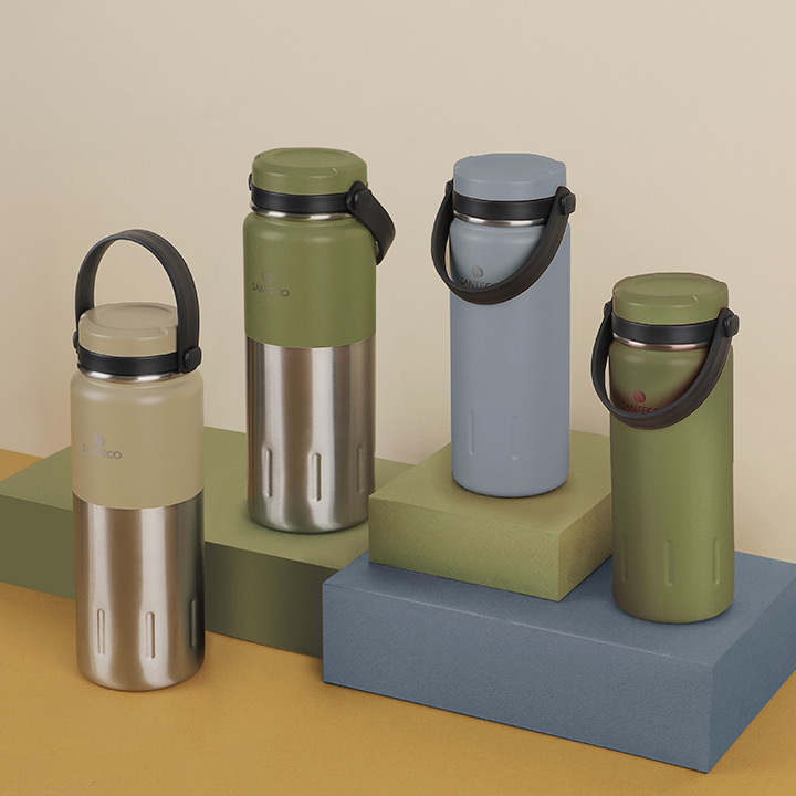 [산테코] 코야 스텐 보온보냉 텀블러 500ml (아웃도어카키) - 상세 이미지 3