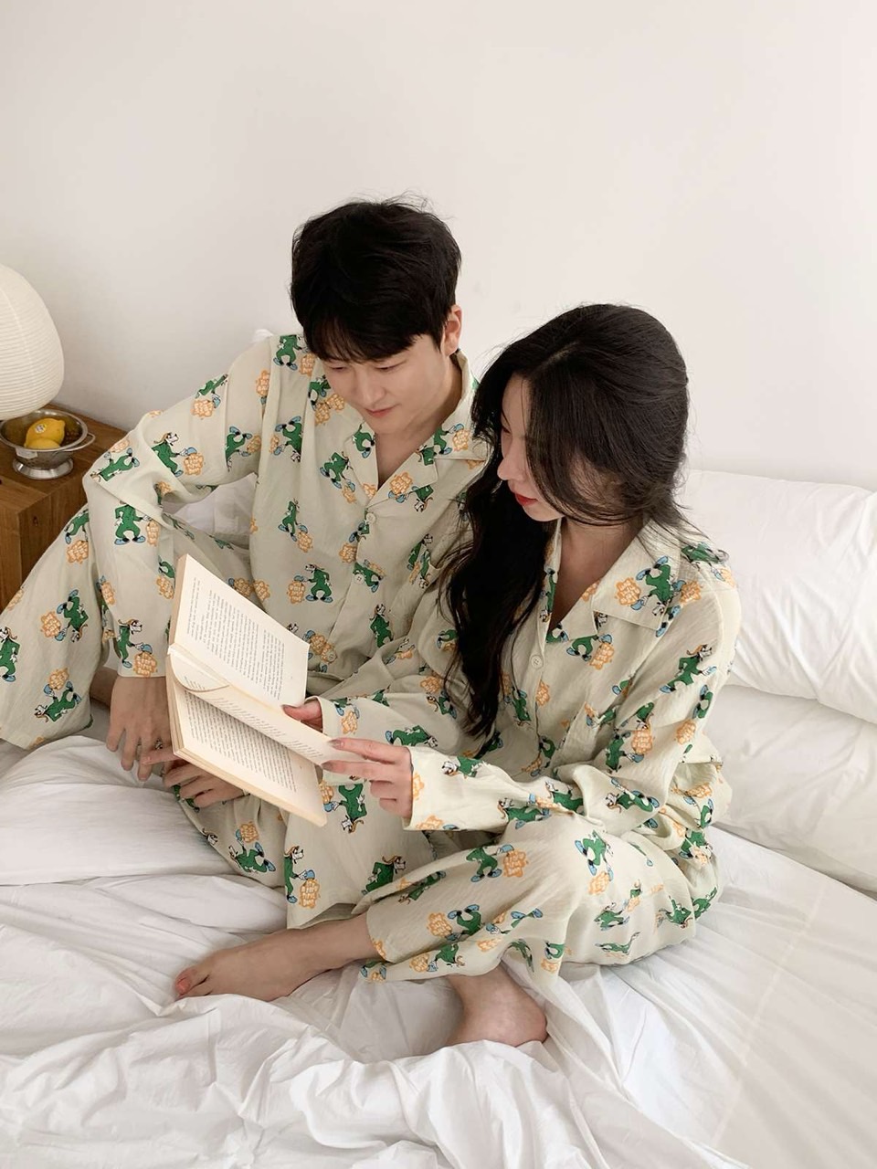 디즈니잠옷 구피 긴팔 긴바지 커플 세트 홈웨어 파자마 파티 빅사이즈 이미지 7