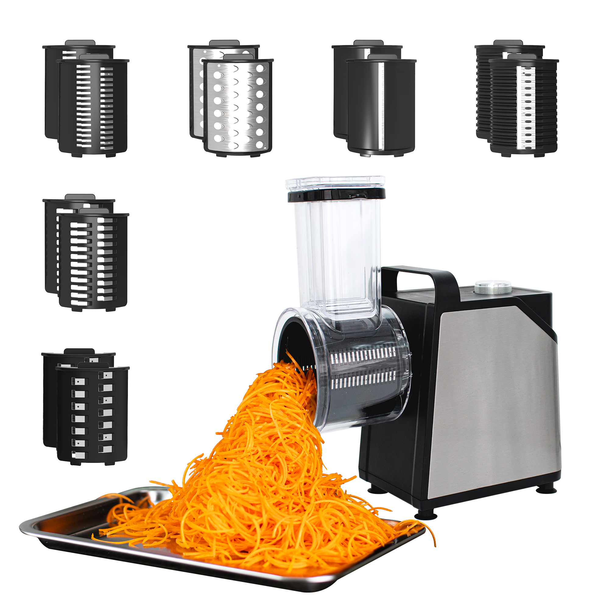 리빙디노 전동채칼 채써는기계 무생채 당근 야채 자동 채칼 오토 슬라이서