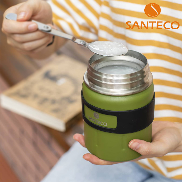 [산테코] 코지 보온죽통 500ml (모스그린) - 상품 이미지
