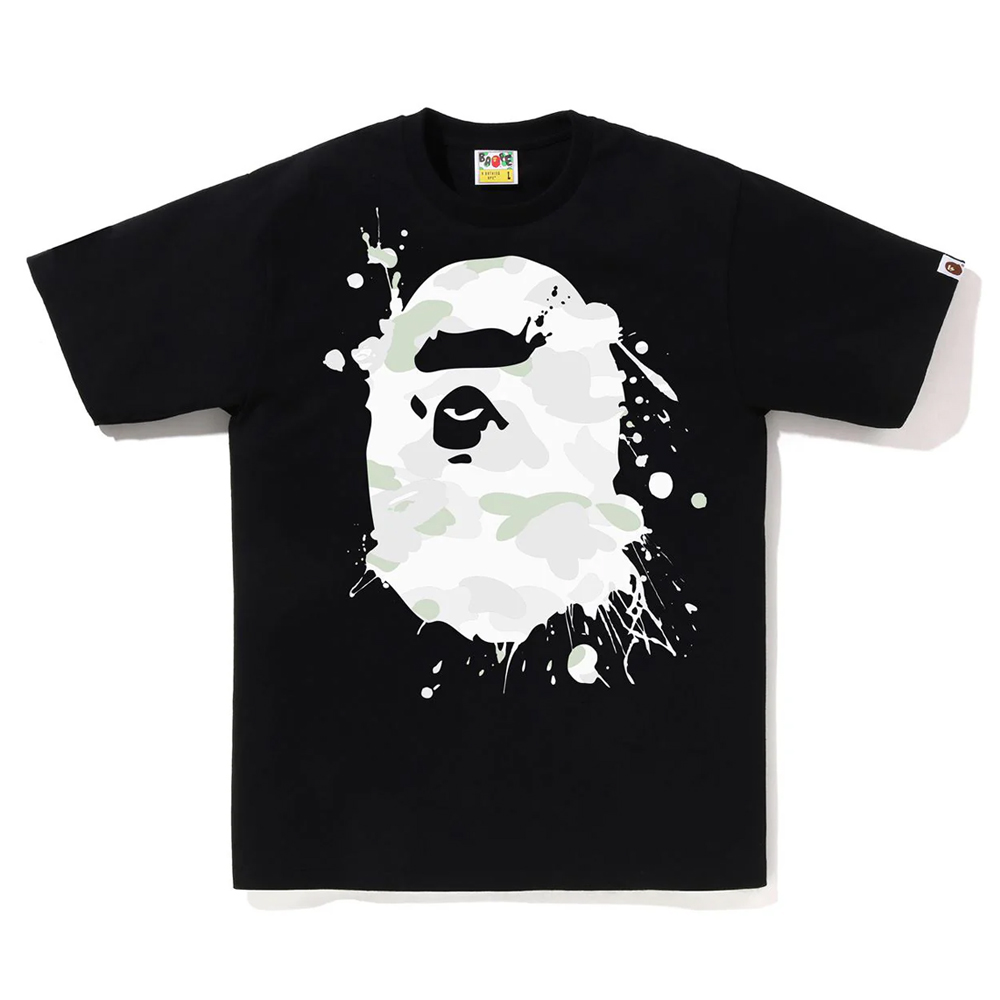 베이프 반팔티 CITY CAMO PAINTING APE HEAD TEE 1L80-110-029 - 메인 이미지