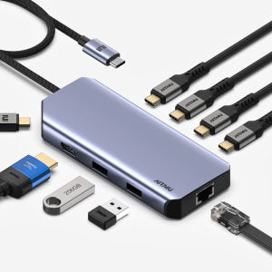 USB C타입 9in1 4K 60hz Gen2 10Gbps 멀티 허브 M... 개봉기 | 실사용 후기 - 상품 이미지 1