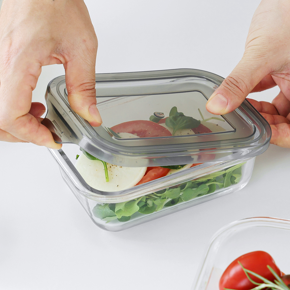 파쿠젠 이지캡 내열 유리 반찬통 5종, 직 440ml 3p+680ml 2p, 1세트