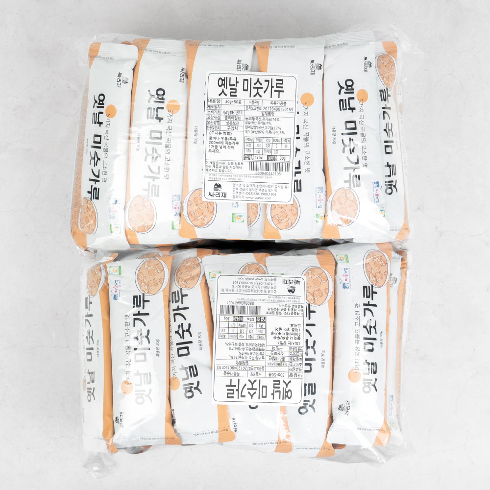 싸리재 시원하고 구수한 전통 옛날 맛 미숫가루, 스틱 30g 식사대용 100포, 1개 - 메인 이미지