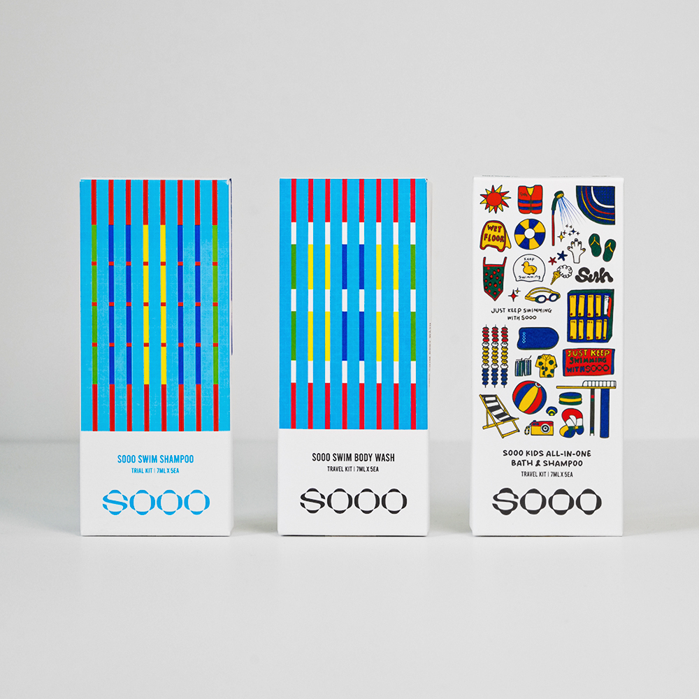 수영 샴푸 염소 냄새 제거 SOOO 수스윔 트래블 키트 (7ml x 5개입)