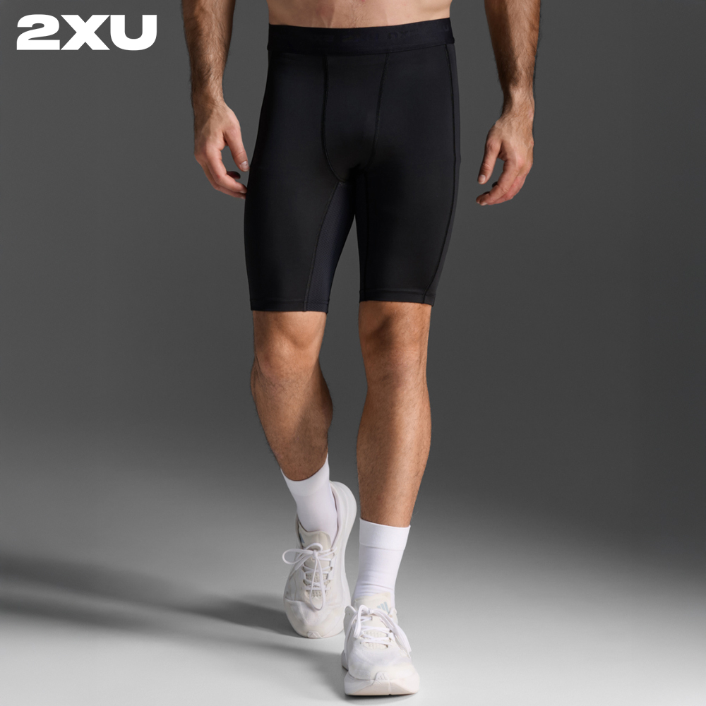 2XU 베이스 레이어 컴프레션 쇼츠 운동 바지 MA7198BBLK-NRO - 상품 이미지